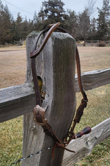 OBDC Dark oil one ear Headstall with Upgraded hardware